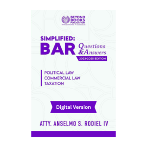 Simplified: Bar Q and A for Political, Commercial, and Taxation Laws (Digital Version)